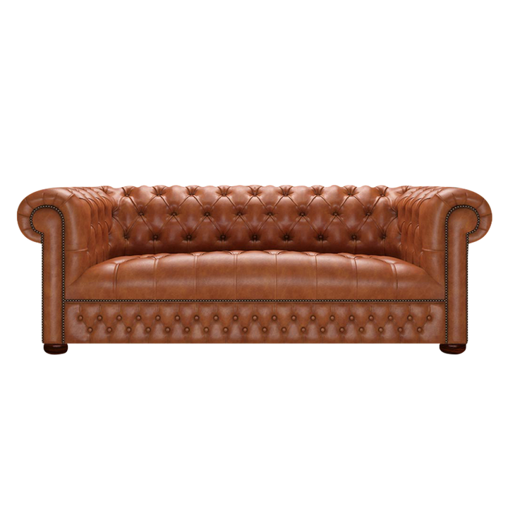 Linwood 3 Sits Chesterfield Soffa Old English Bruciato