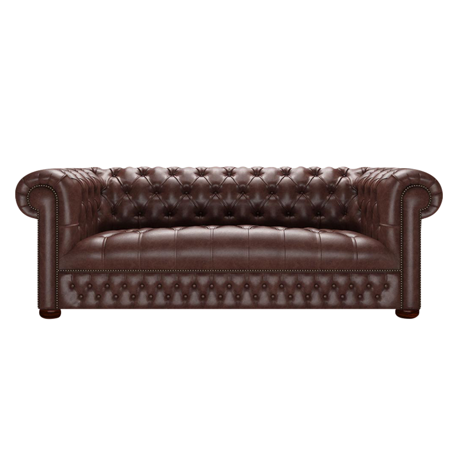 Linwood 3 Sits Chesterfield Soffa Old English Dark Brown