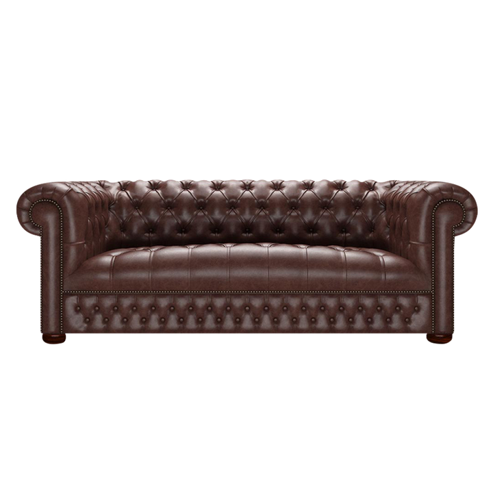 Linwood 3 Sits Chesterfield Soffa Old English Dark Brown