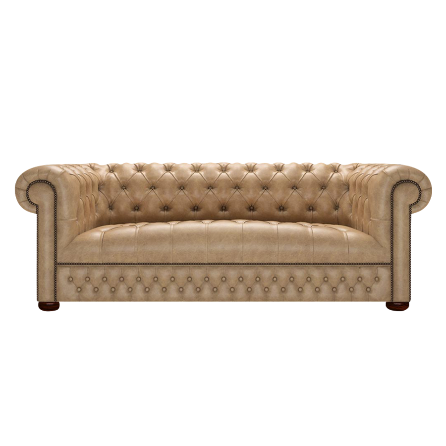 Linwood 3 Sits Chesterfield Soffa Old English Parchment