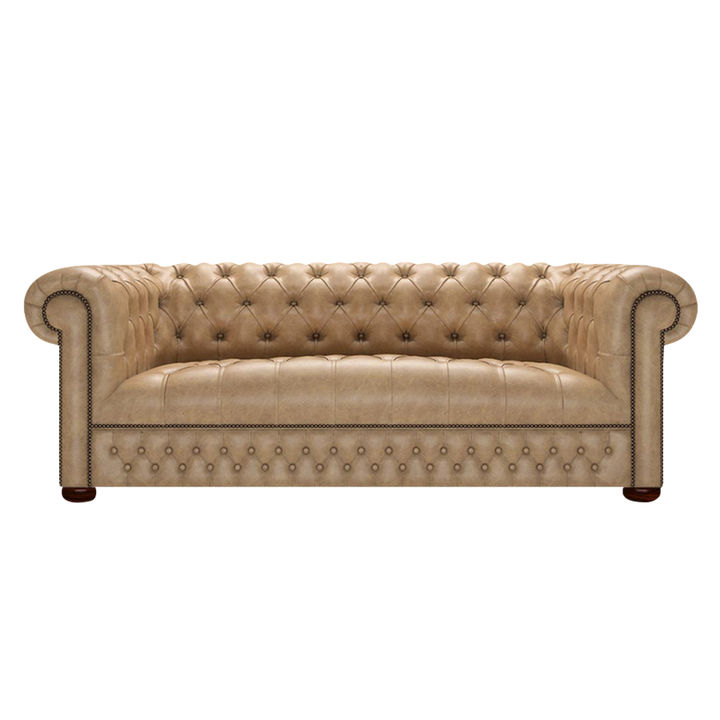 Linwood 3 Sits Chesterfield Soffa Old English Parchment