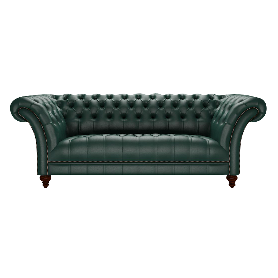 Montgomery 3 Sits Chesterfield Soffa Birch Forest Green