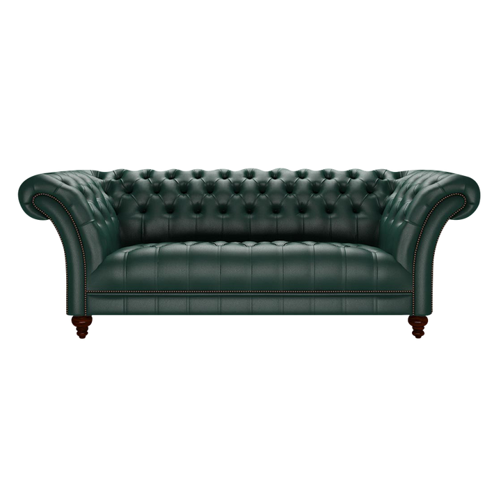 Montgomery 3 Sits Chesterfield Soffa Birch Forest Green