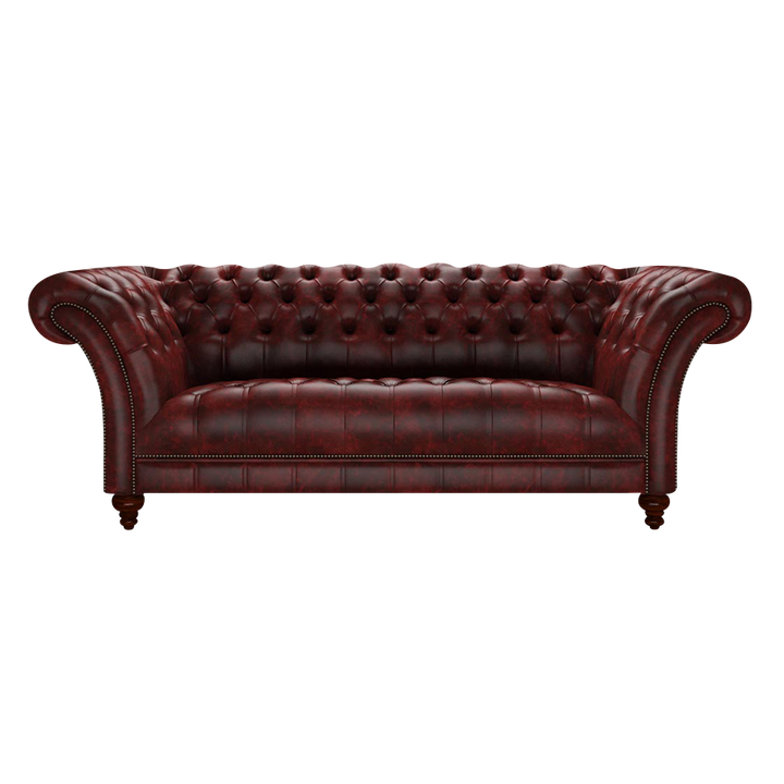 Montgomery 3 Sits Chesterfield Soffa Etna Red