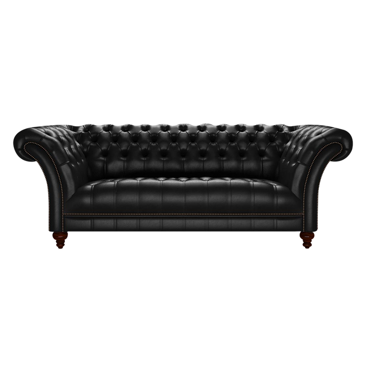 Montgomery 3 Sits Chesterfield Soffa Old English Black