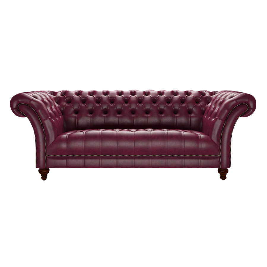 Montgomery 3 Sits Chesterfield Soffa Old English Burgundy