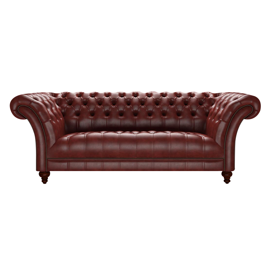 Montgomery 3 Sits Chesterfield Soffa Old English Chestnut