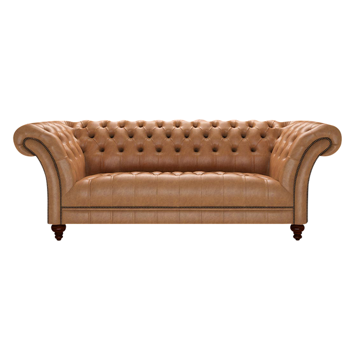 Montgomery 3 Sits Chesterfield Soffa Old English Tan