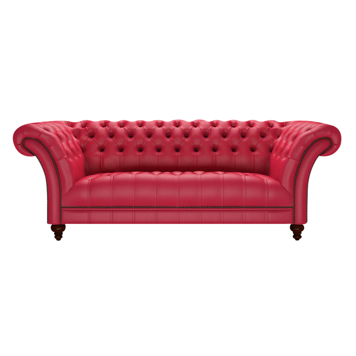 Montgomery 3 Sits Chesterfield Soffa Shelly Flame Red