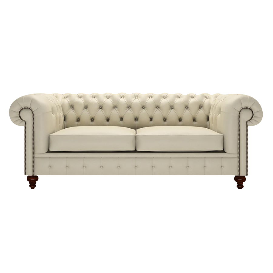 Raleigh 3 Sits Chesterfield Soffa Birch Ivory
