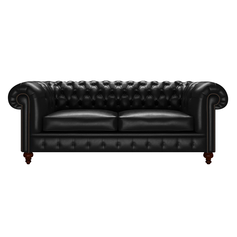 Raleigh 3 Sits Chesterfield Soffa Old English Black