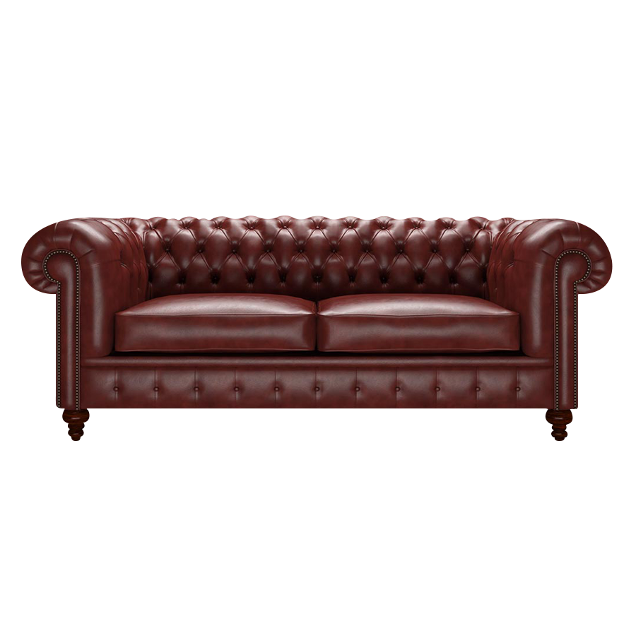 Raleigh 3 Sits Chesterfield Soffa Old English Chestnut
