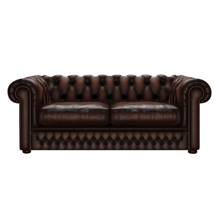 Shackleton 3 Sits Chesterfield Soffa Antique Brown