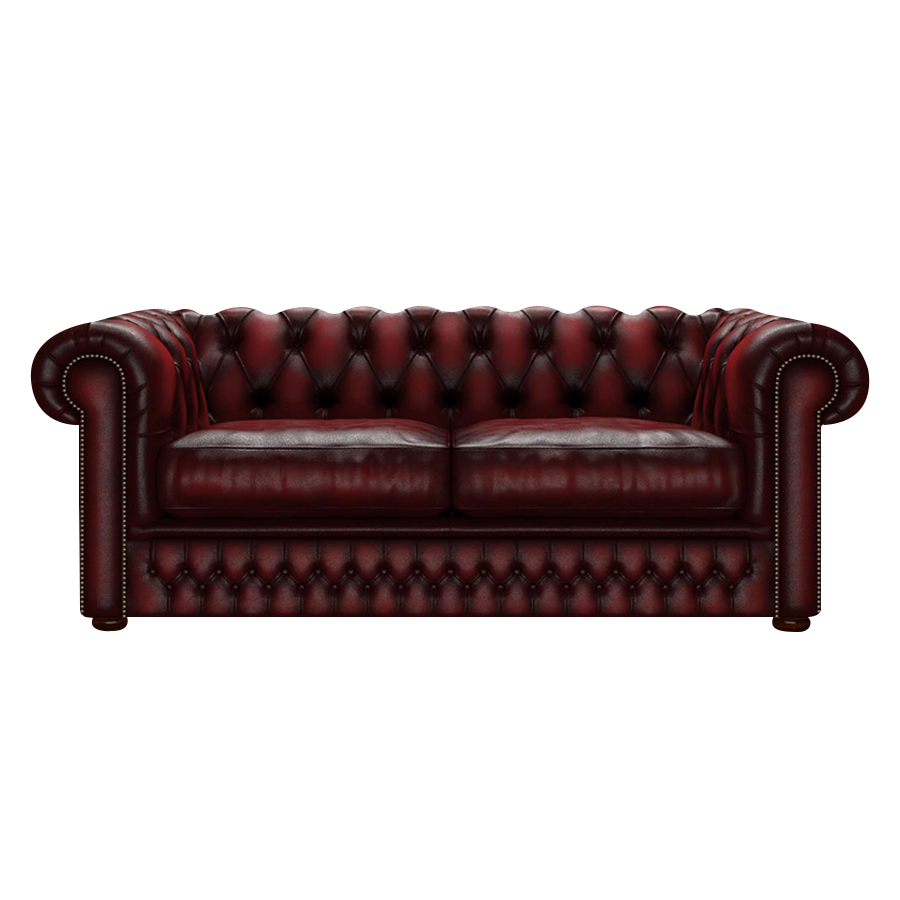 Shackleton 3 Sits Chesterfield Soffa Antique Red