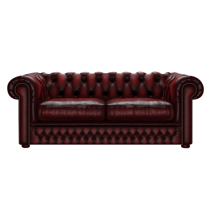 Shackleton 3 Sits Chesterfield Soffa Antique Red