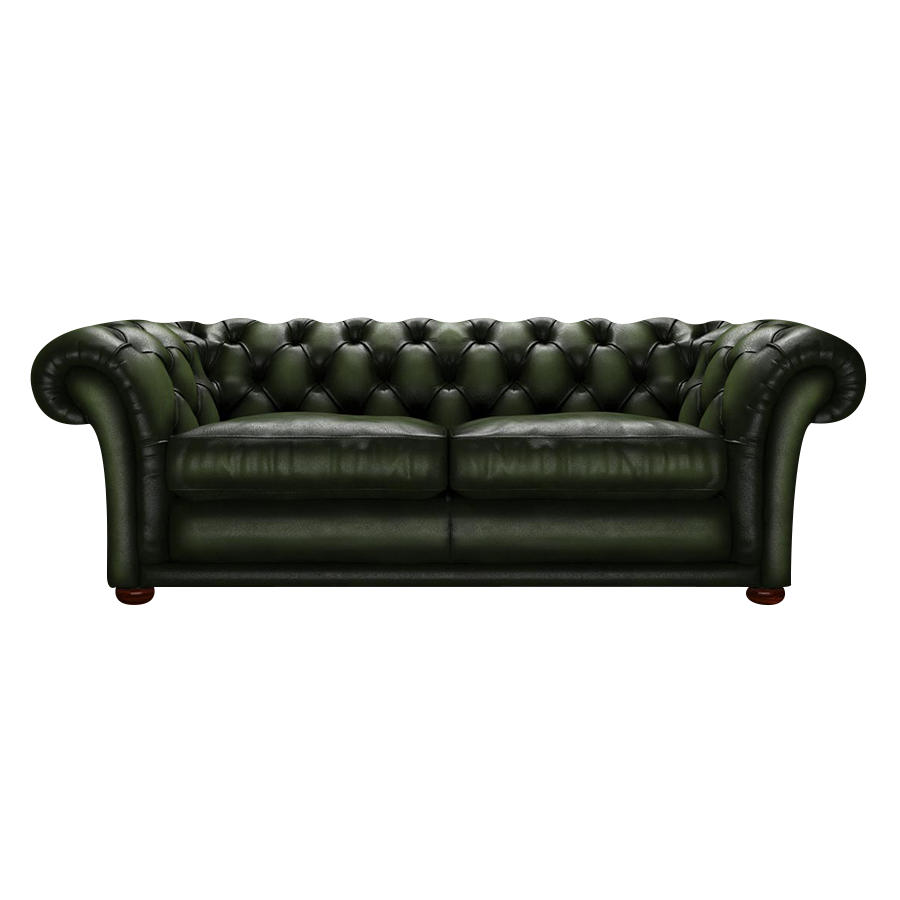 Shakespeare 3 Sits Chesterfield Soffa Antique Green
