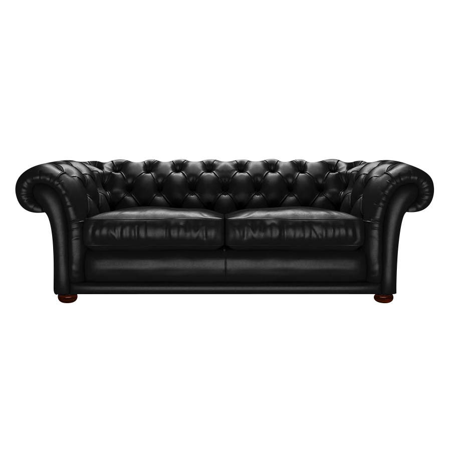 Shakespeare 3 Sits Chesterfield Soffa Old English Black