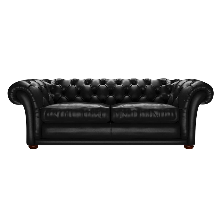 Shakespeare 3 Sits Chesterfield Soffa Old English Black