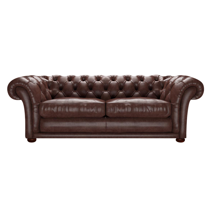 Shakespeare 3 Sits Chesterfield Soffa Old English Dark Brown