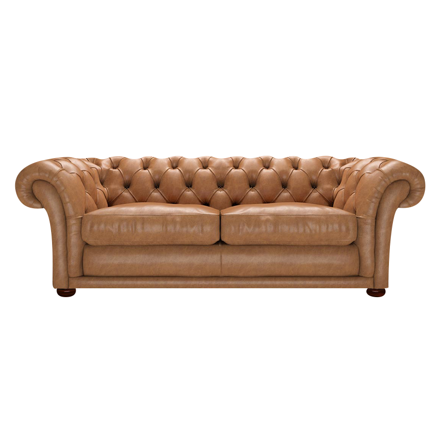 Shakespeare 3 Sits Chesterfield Soffa Old English Tan