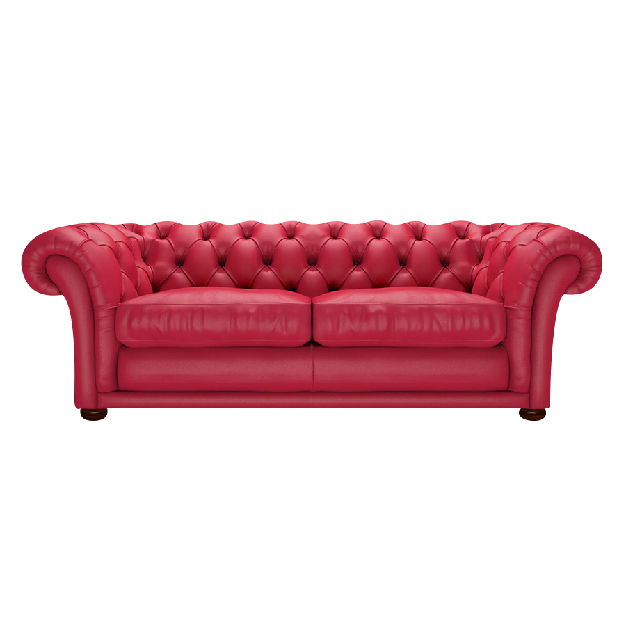 Shakespeare 3 Sits Chesterfield Soffa Shelly Flame Red