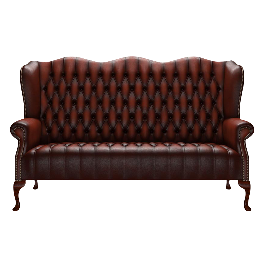Wade 3 Sits Chesterfield Soffa Antique Chestnut