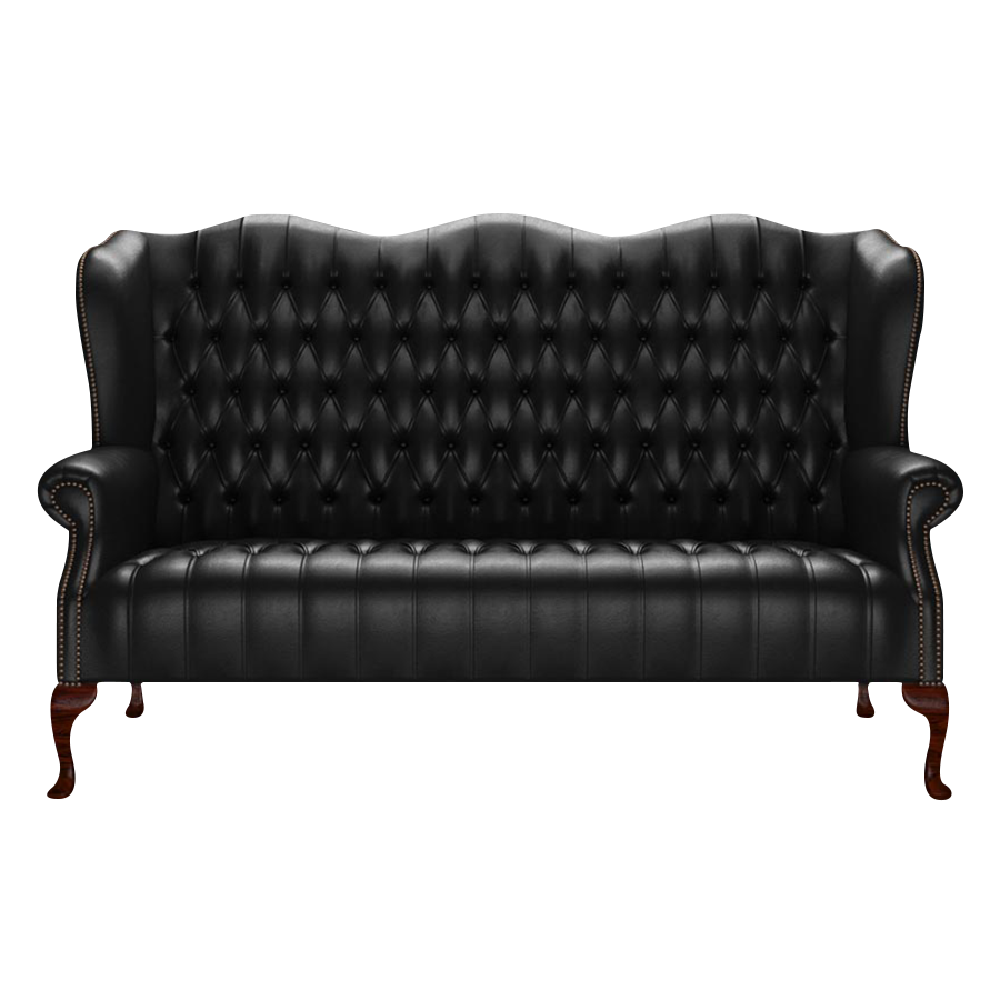 Wade 3 Sits Chesterfield Soffa Old English Black
