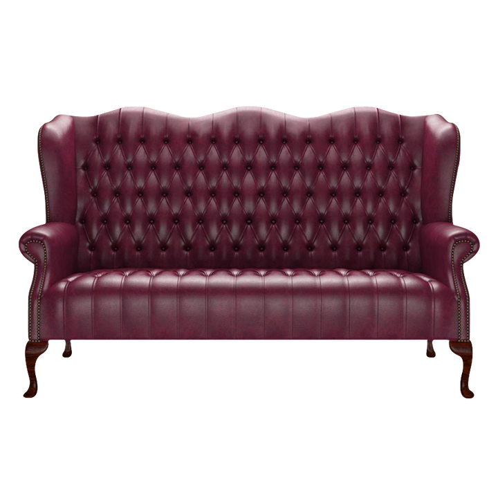 Wade 3 Sits Chesterfield Soffa Old English Burgundy