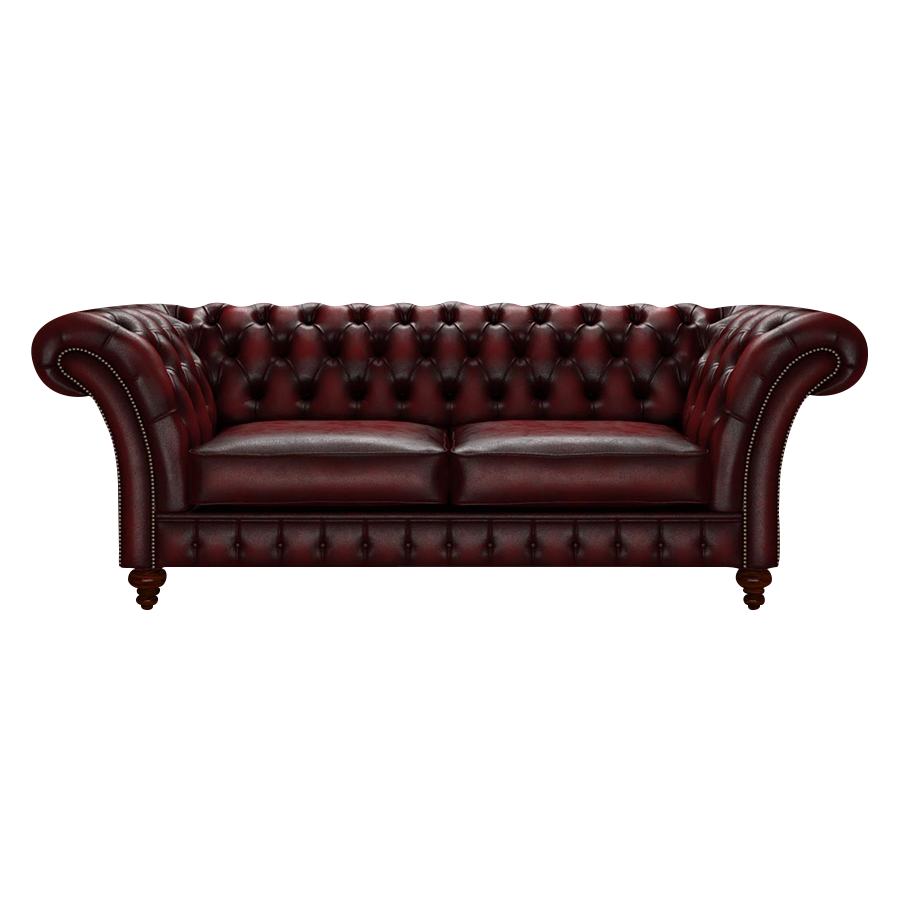 Wordsworth 3 Sits Chesterfield Soffa Antique Red
