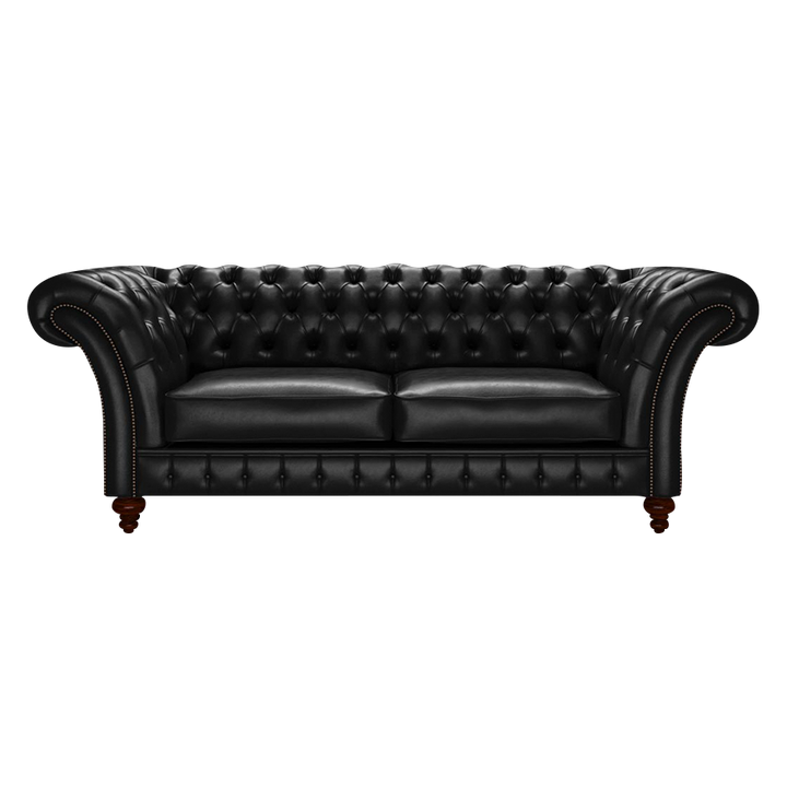 Wordsworth 3 Sits Chesterfield Soffa Old English Black