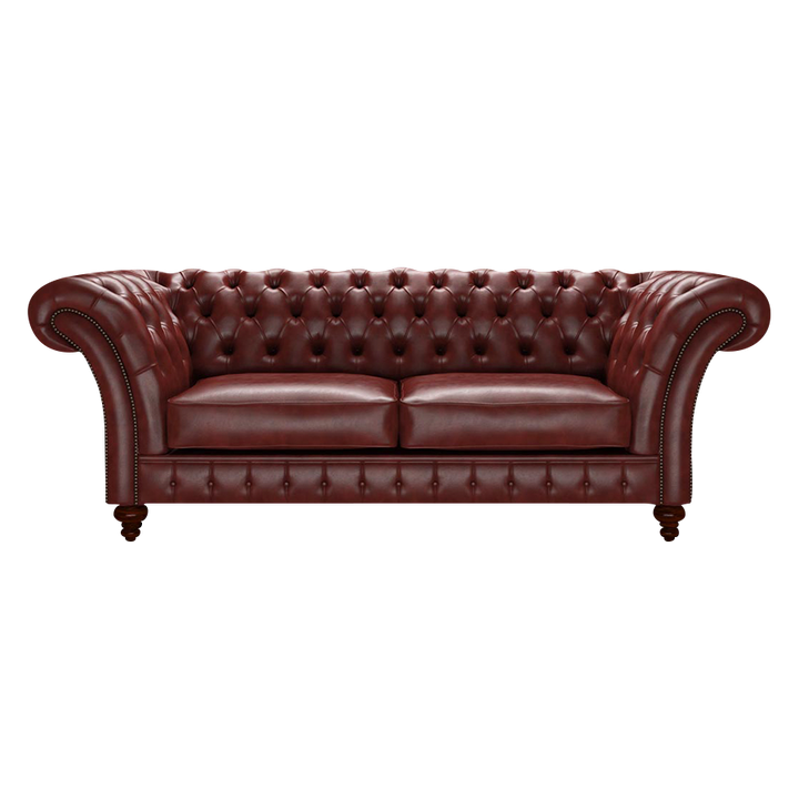 Wordsworth 3 Sits Chesterfield Soffa Old English Chestnut