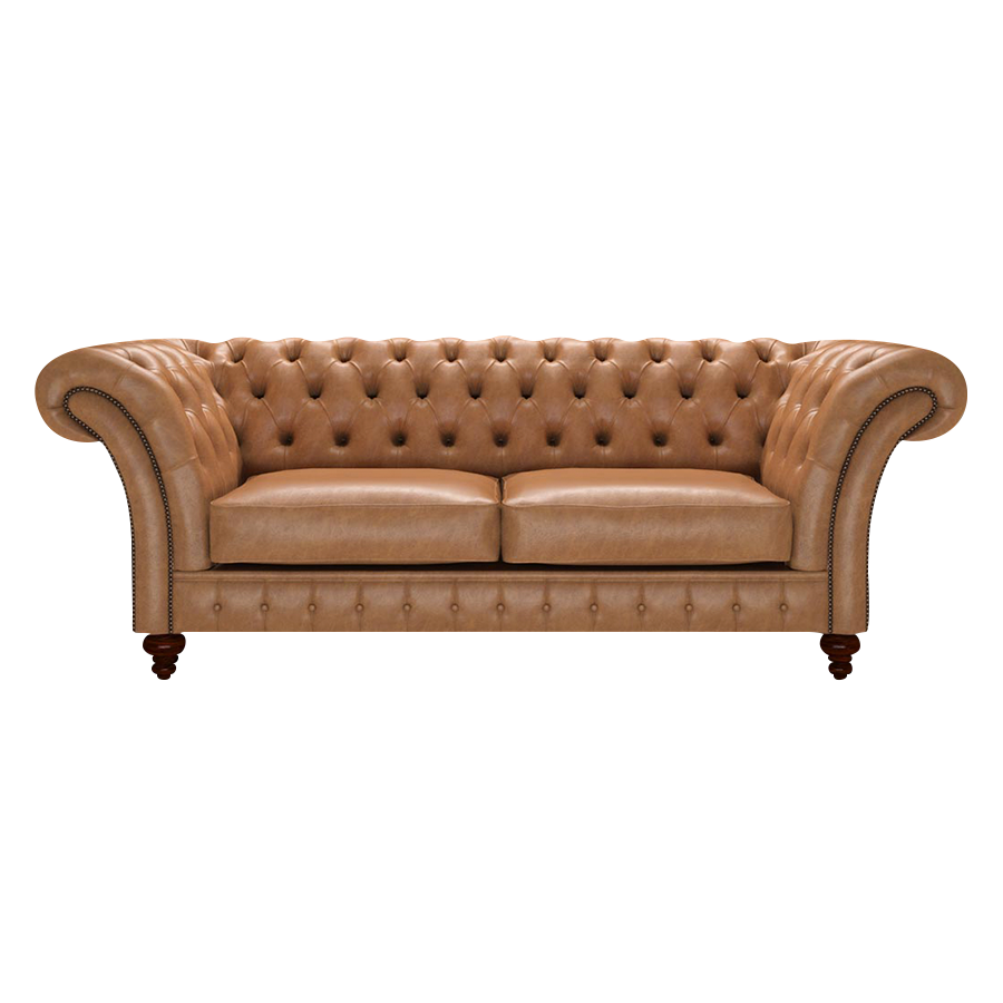 Wordsworth 3 Sits Chesterfield Soffa Old English Tan