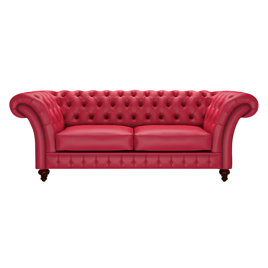 Wordsworth 3 Sits Chesterfield Soffa Shelly Flame Red