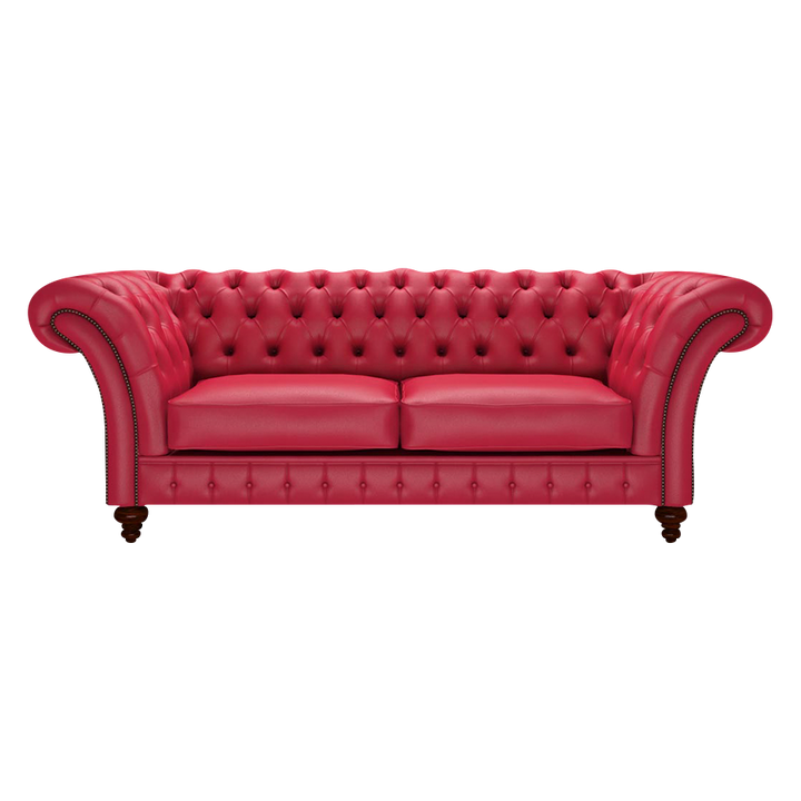 Wordsworth 3 Sits Chesterfield Soffa Shelly Flame Red