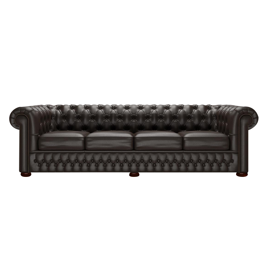 Classic 4 Sits Chesterfield Soffa Birch Brown