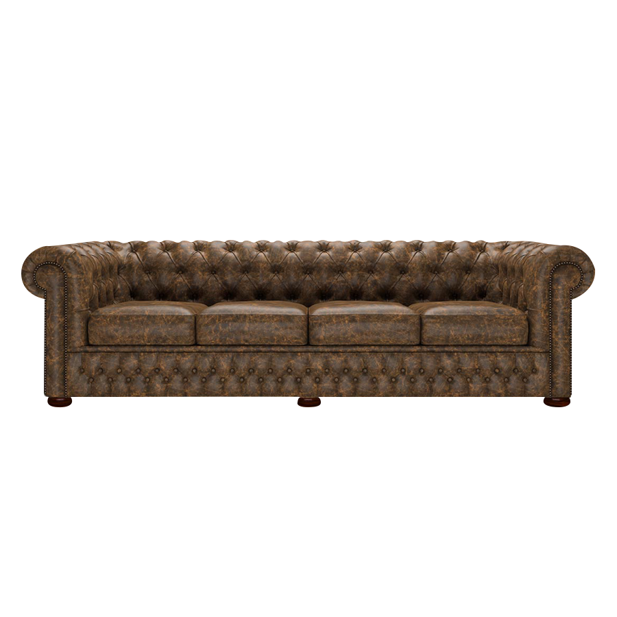 Classic 4 Sits Chesterfield Soffa Etna Brandy