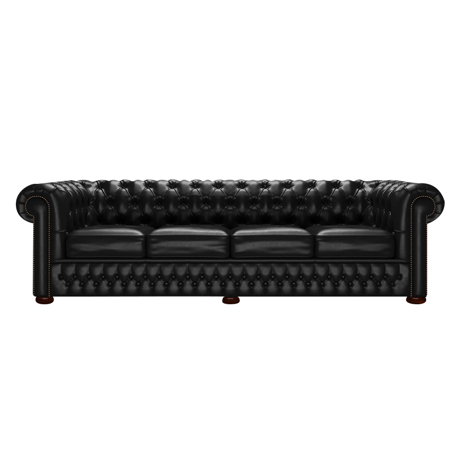 Classic 4 Sits Chesterfield Soffa Old English Black