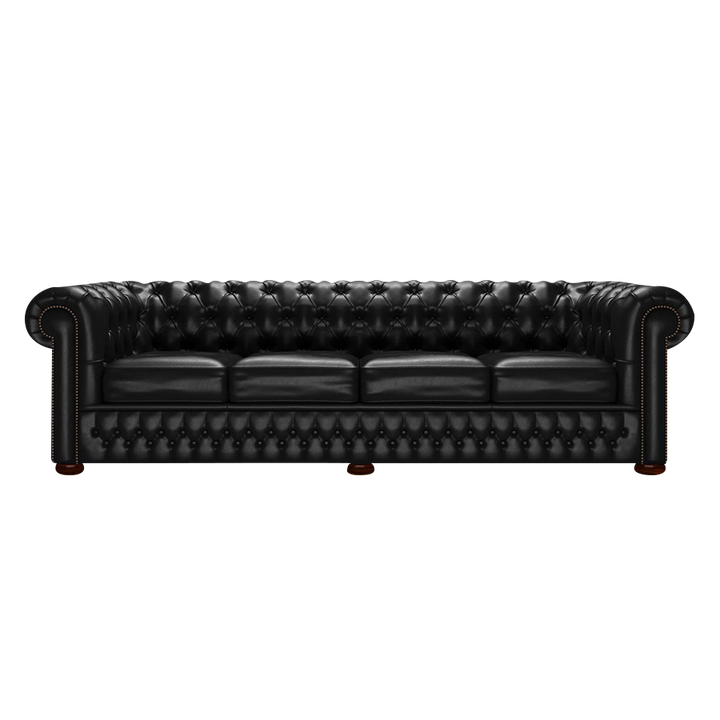 Classic 4 Sits Chesterfield Soffa Old English Black