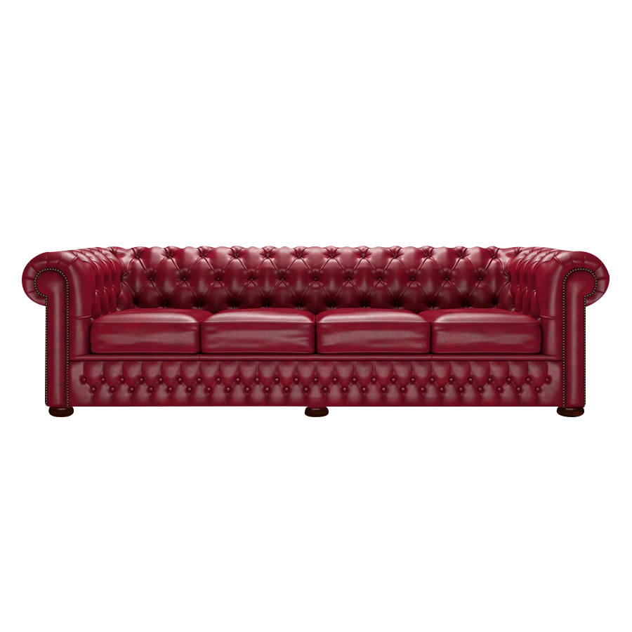 Classic 4 Sits Chesterfield Soffa Old English Gamay