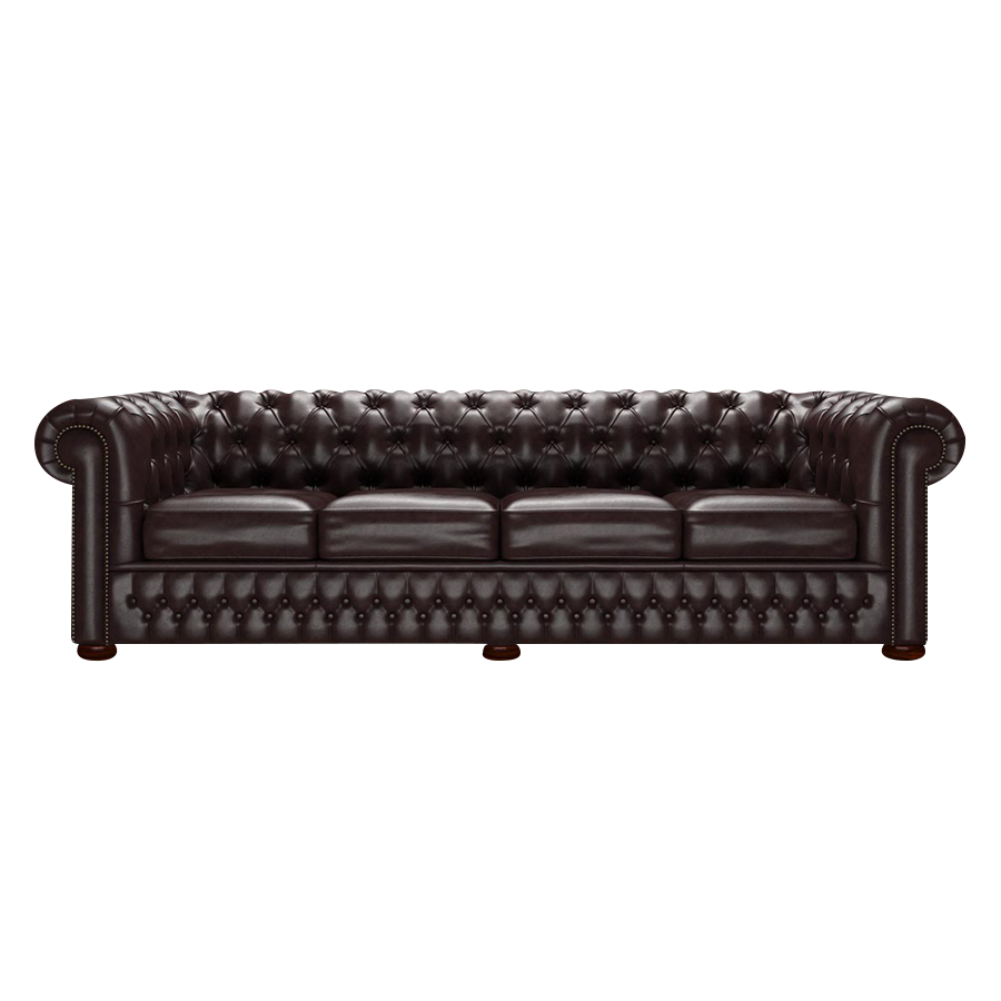 Classic 4 Sits Chesterfield Soffa Old English Smoke