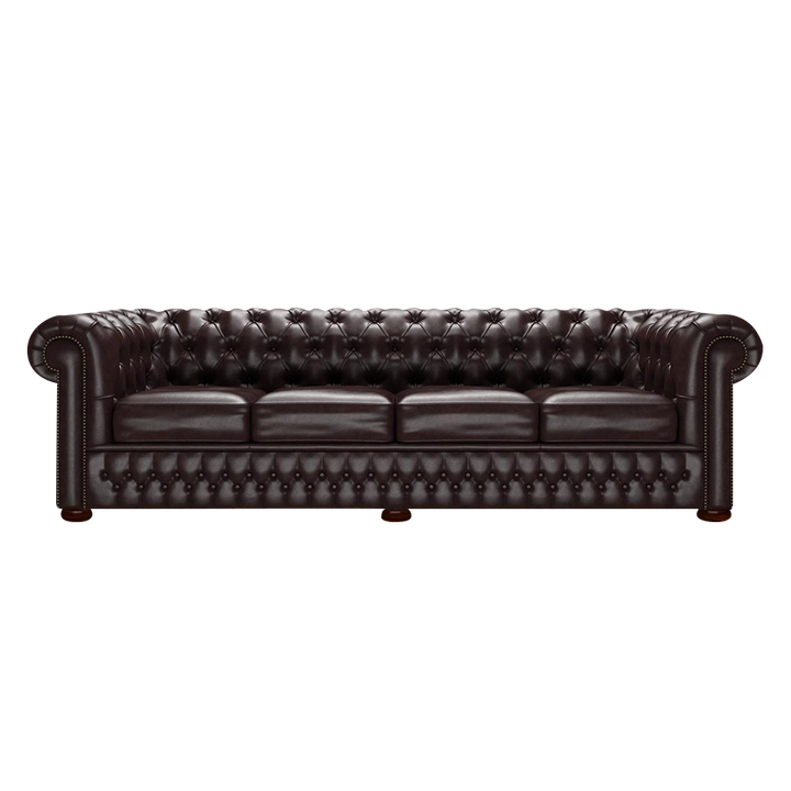 Classic 4 Sits Chesterfield Soffa Old English Smoke