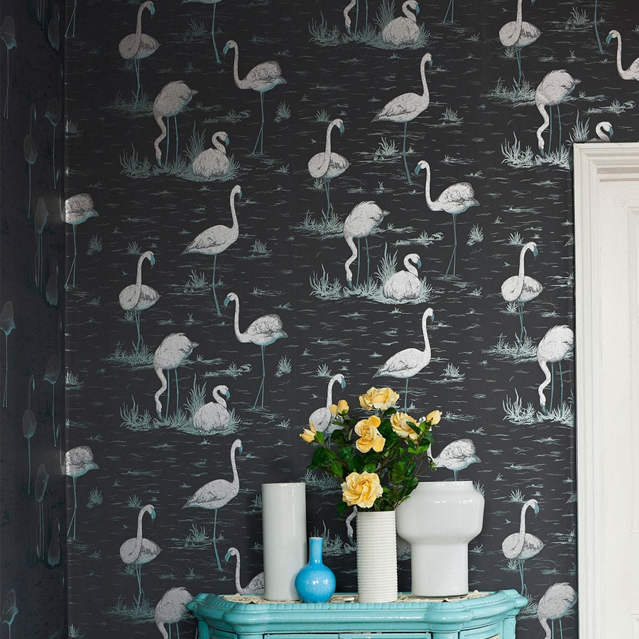 Cole and Son Tapet Flamingos 48