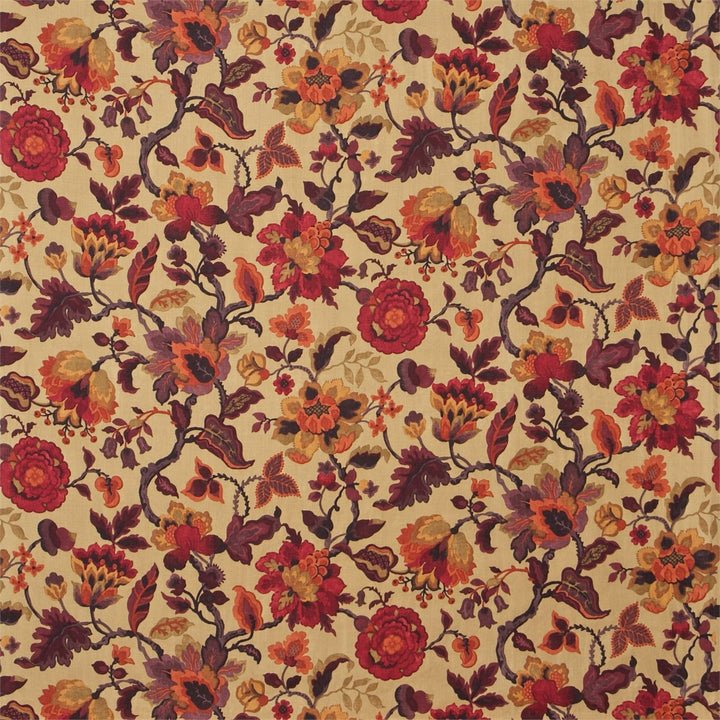 Sanderson Tyg Amanpuri Old Gold Aubergine