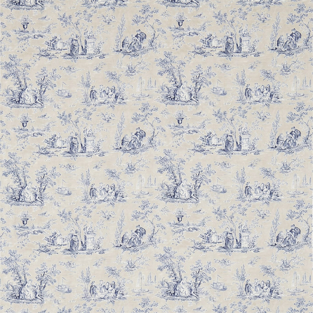 Sanderson Tyg Josette Indigo Taupe