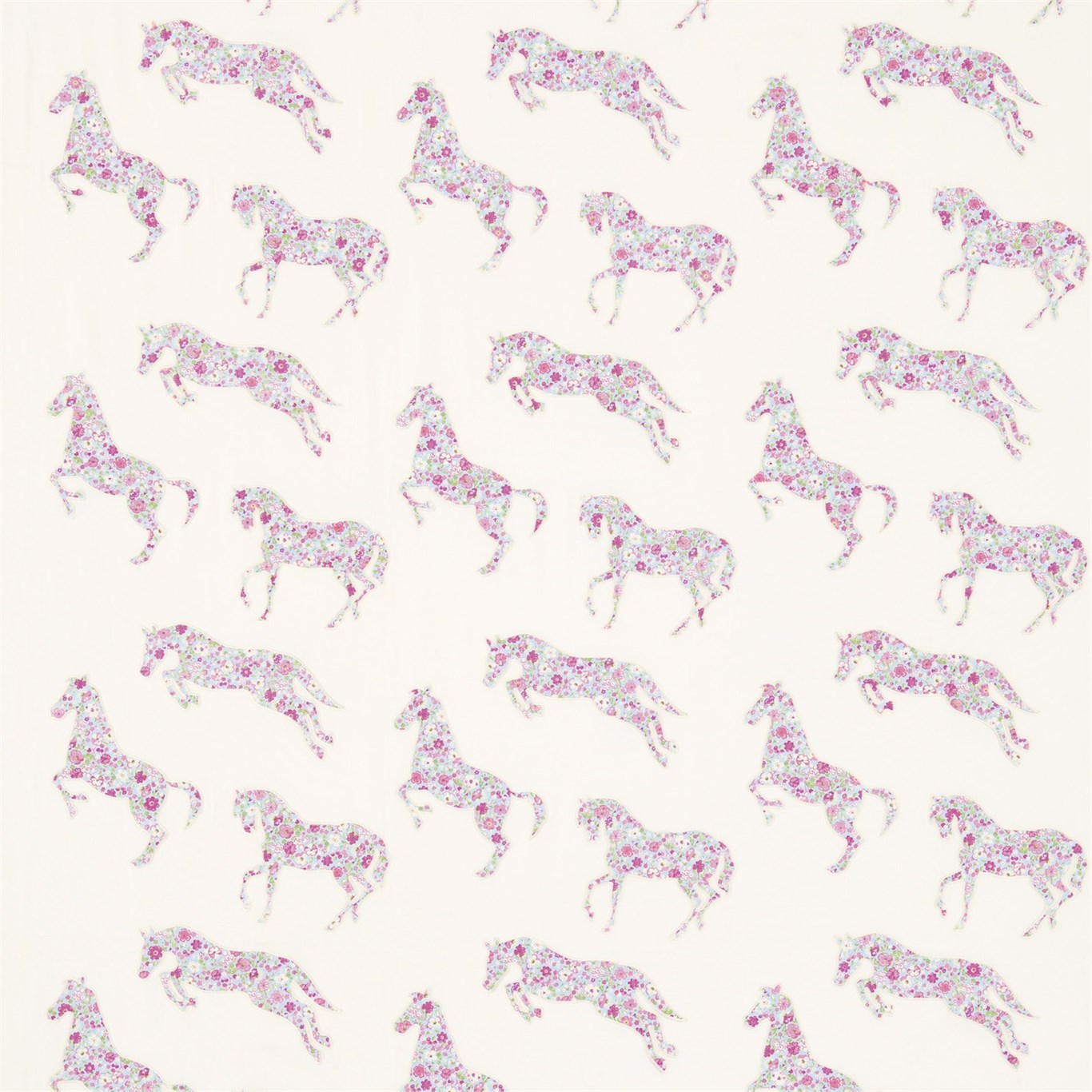 Lataa kuva Galleria-katseluun, Sanderson Tyg Pretty Ponies Pink Sky
