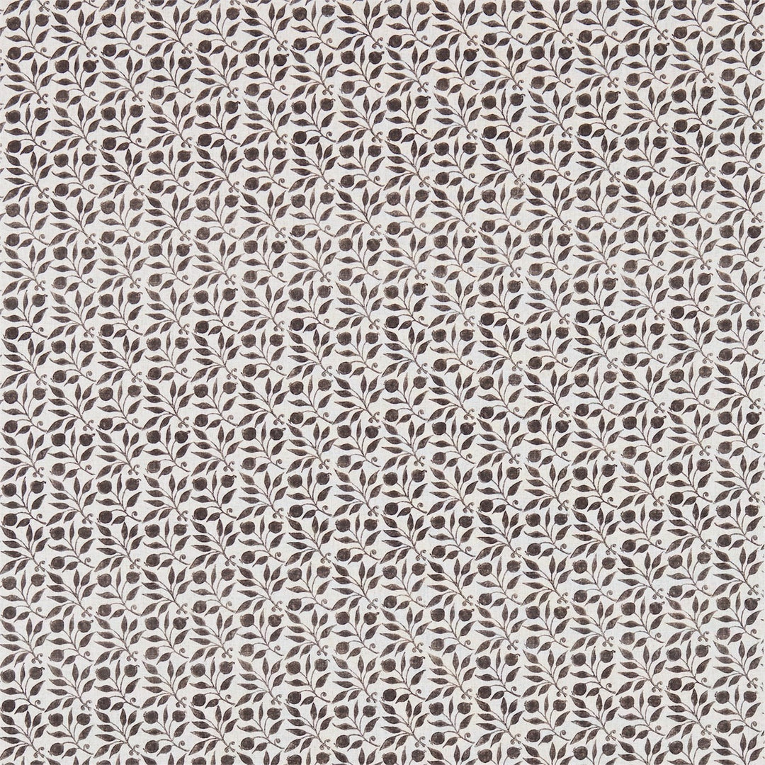 Morris and Co Tyg Rosehip Black Ecru