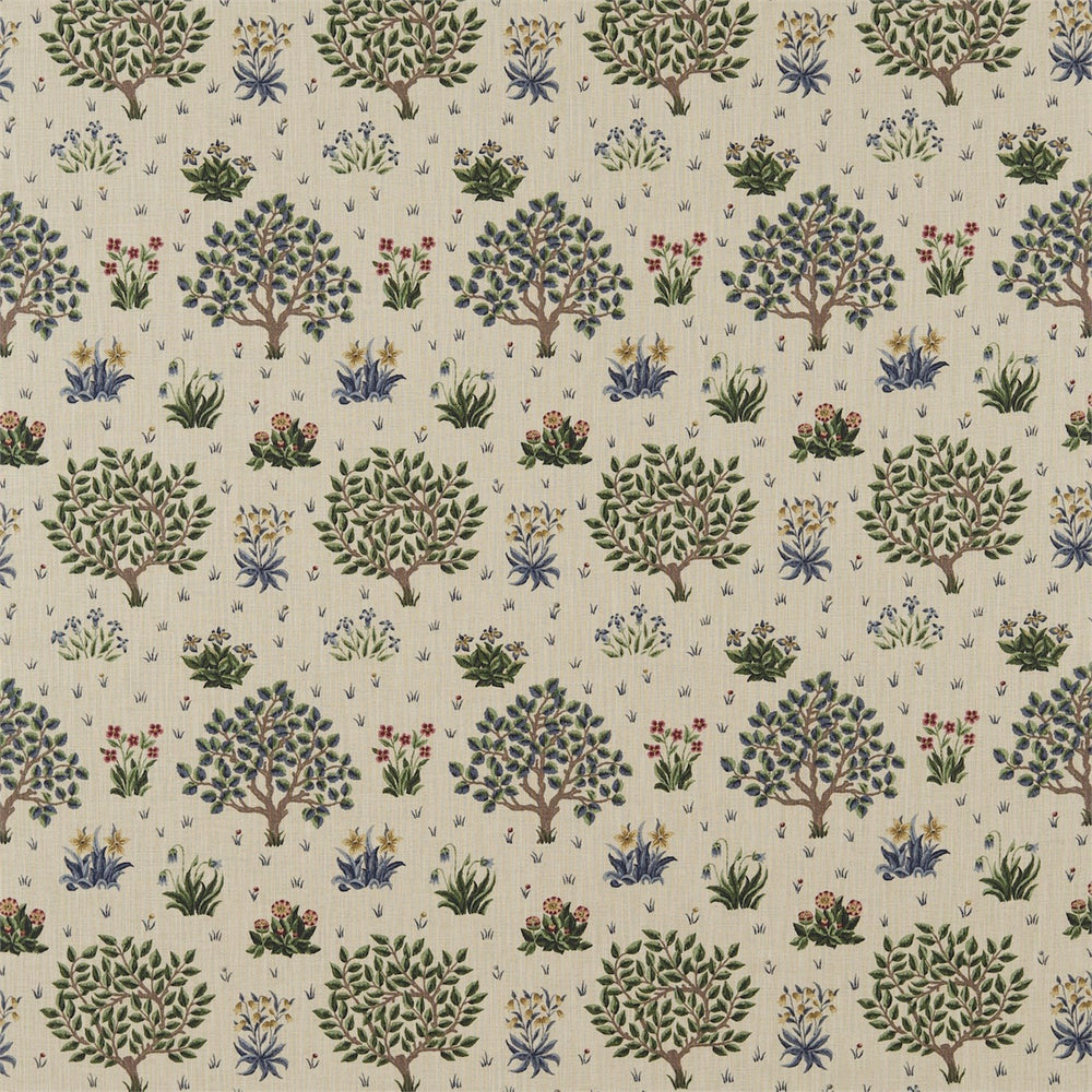 Morris and Co Tyg Orchard Forest Indigo