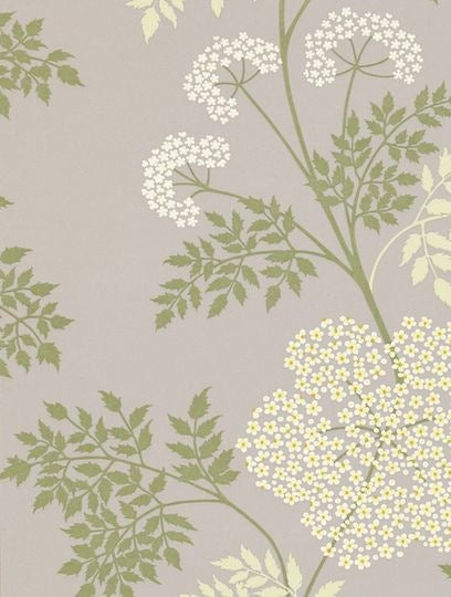 Sanderson Tapet Cowparsley Amethyst