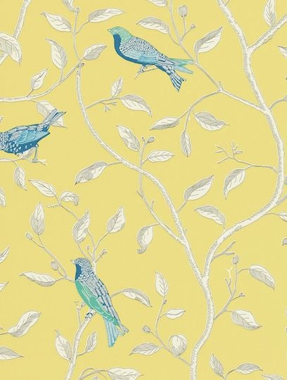 Sanderson Tapet Finches Yellow