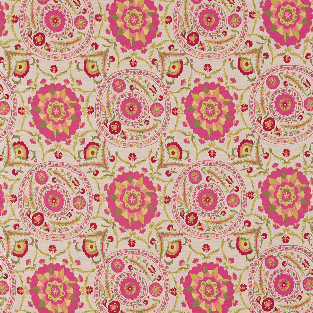 Sanderson Tyg Anthos Cerise Lime